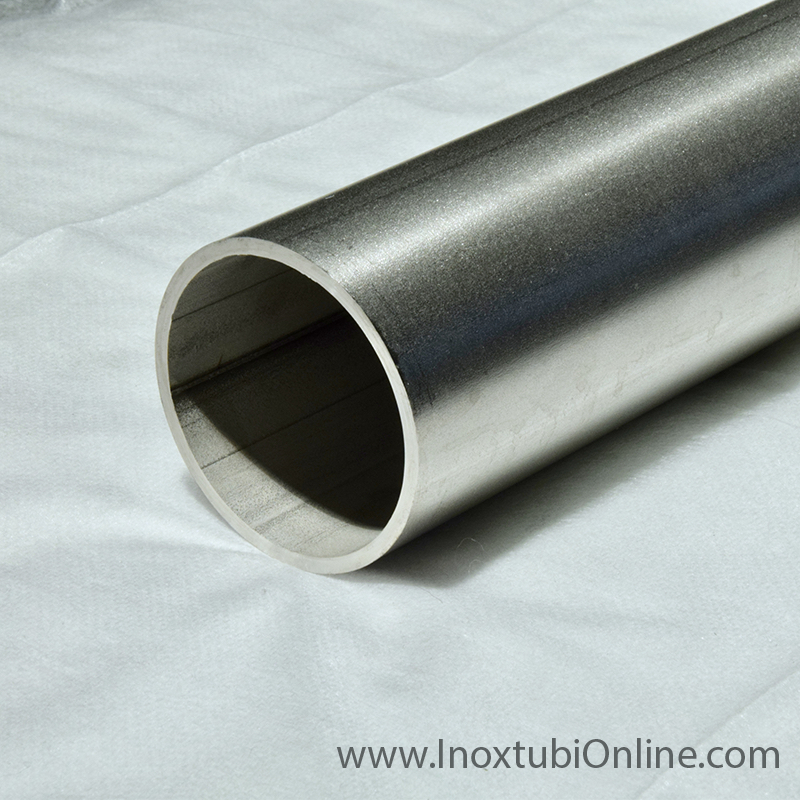 200 cm 2 m Tubo tondo in acciaio inox V2A rettificato 42,4 x 2,0 mm