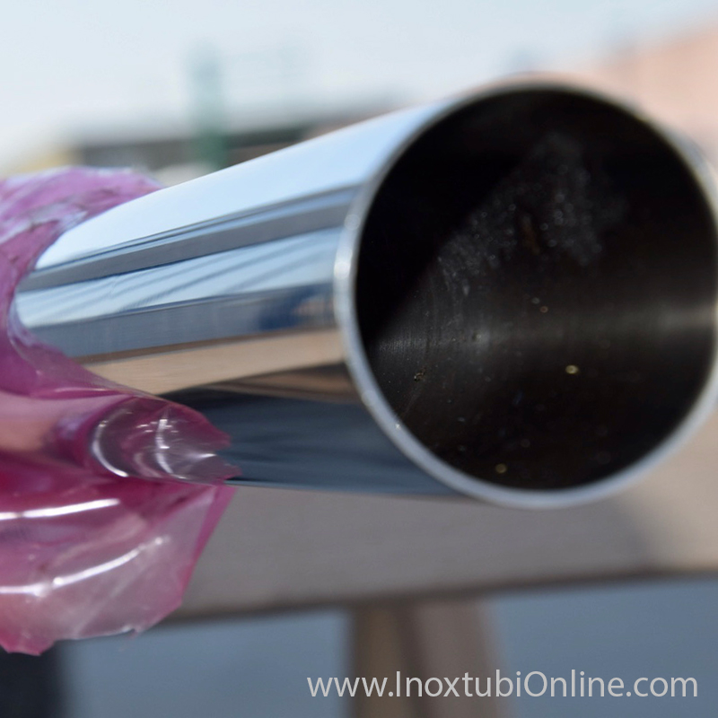 Tubo in Acciaio Inox Acciaio Inox Ringhiera tubo tubo tondo, rettificato  Grana 240 – Diversi diametro e lunghezze di altre lunghezze fino a 6 m su